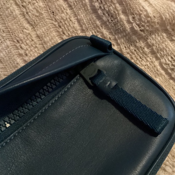 Coach Teal Blue Leather Hybrid Pouch Belt Bag Unisex - Picture 7 of 10